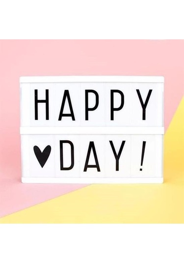 Hobibahçem Sinematik Lightbox Dekorasyon Aydınlatma Aksesuarları A5 Boyut Beyaz