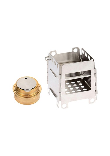 Taşınabilir Paslanmaz Çelik Hafif Katlanır Odun Sobası Cep Ocağı Açık Hava Kamp Piknik Sırt Çantası Soba Yedek Alkol Brülörü İle Çok Renkli