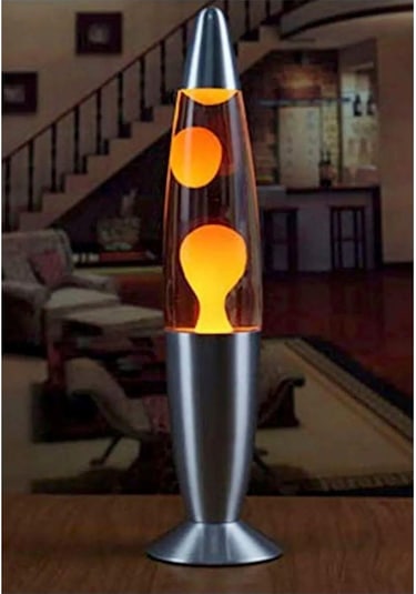Büyük Boy Lav Lambası Lava Lamp 41 Cm -415 Sarı
