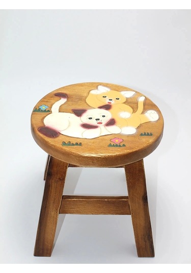 Çocuk Taburesi Büyük Boy Çok Renkli