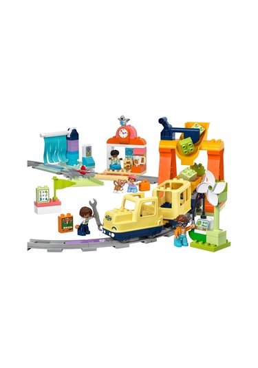 LEGO® DUPLO® Kasabası Büyük İnteraktif Mahalle Treni 10428 -3 Yaş ve Üzeri Çocuklar İçin Eğitici Oyuncak Yapım Seti (103 Parça)