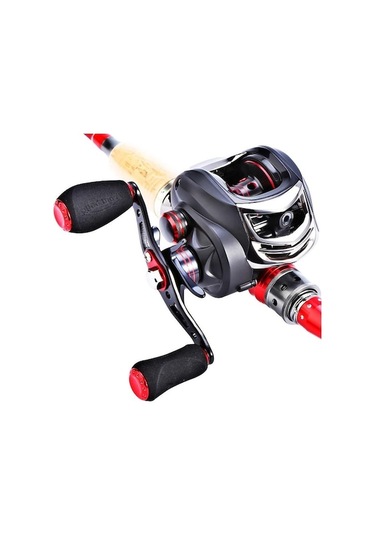 Novahub Sarı Ve Siyah Balıkçılık Makaraları Baitcasting Makaraları 12 Bb Çift Frenli 7.7oz 13lb Karbon Baitcaster Balıkçılık Makarası Sağ El