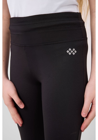 Tommylife Siyah Esnek Standart Fit Basic Performans İspanyol Paça Kız Çocuk Tayt - 75193 Siyah