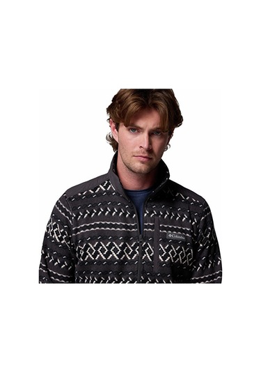 Columbia Erkek Outdoor Çeyrek Fermuarlı Polar Üst 2097741012 Siyah Siyah