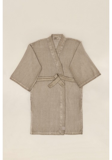 Raw Pamuk Vizon Sabahlık Kimono S-m 1518a Vizon