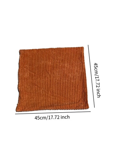 Homyl Kadife Yastık Kılıfı, Atma Kılıfı 18x18 Inç/45x45 Turuncu