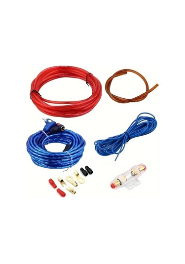 Xuweiwei 10g Amplifikatör Bağlantı Kiti Subwoofer Araba Ses Sistemi Güncelleme Güç Kablosu Hoparlör Tel Seti