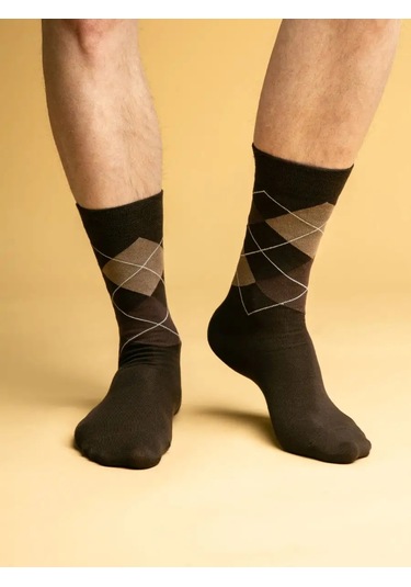 Nosko Yüksek Çoraplar 5 Çift 124969868 Kahverengi