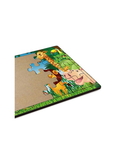 Aslan Kıral Ve Arkadaşları  3-9 Yaş Için 24 Parçalı Ahşap Puzzle