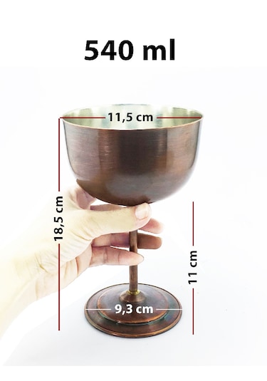 Shark Anatolia Vino Antik Bakır Kadeh
