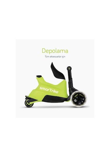 Smartrike Xtend Büyüyebilen Ride On Scooter Lime Çok Renkli