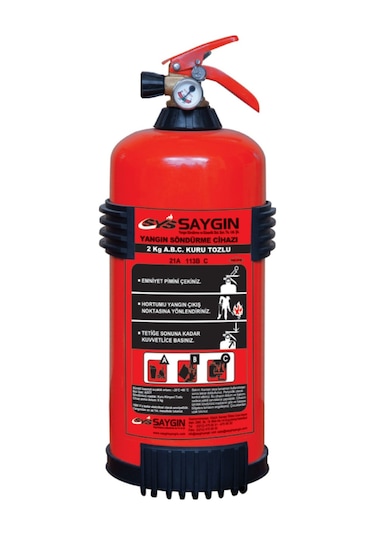 Saygın S004 Kuru Kimyevi Yangın Söndürme Tüpü 2 KG