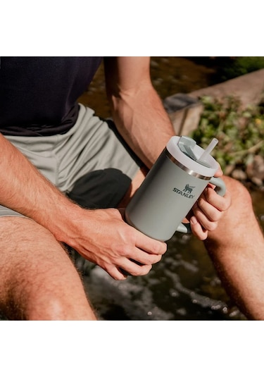 Stanley Quencher Pipetli Termos Bardak 1.18 Lt - Yeşil