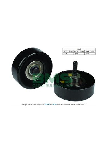 BMS 137 Alternatör Sargı Rulmanı Civatalı Fiesta Focus Transit Connect 1.8 TDCI 02-