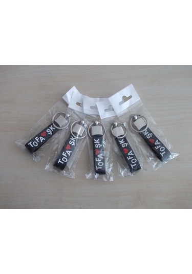 Tofaşk Elastik Maskot Anahtarlık Beyaz - Kırmızı - Siyah