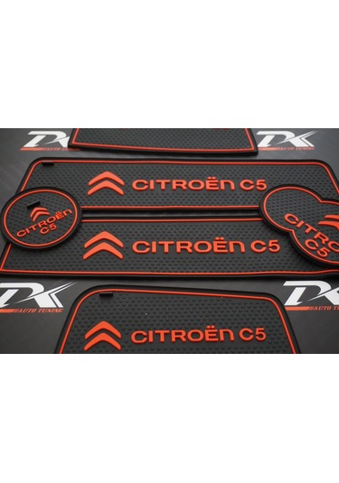 Citroen C5 2009-2012 Araç Içi Silikon Kaymaz Ped Kaplama Seti