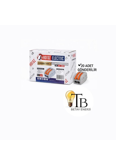 Horoz Electric Connector-2 Klemens 2 Kutuplu 20adet
