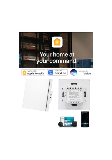 E24587w-40 Homekit Su Isıtıcı Anahtarı Su Kazanı Wifi Ble Çift 40a