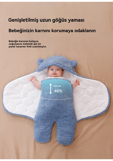 Bebek Kalın Yorgan Çift Amaçlı 0 - 3 Ay - Pembe