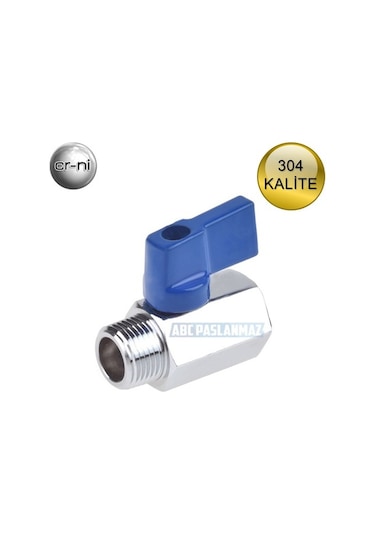 Paslanmaz Krom Mini Vana Erkek-Dişi Pn63 304 Kalite(Ölçü Seçiniz)