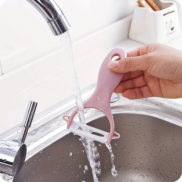 Xuweiwei Pembe Sebze Meyve Soyacak Sap Ve Bıçak Tok Mutfak Bıçağı Kolay Kavrama Pembe