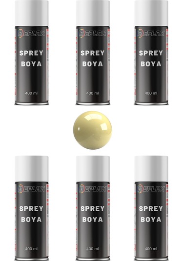 6 Adet Ral 1015 Fil Dişi Beji Sprey Boya 400 Ml.