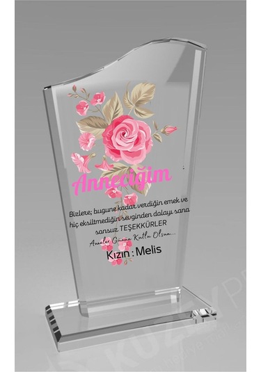 Anneye Özel Hediye Kristal Ödül 2935-3