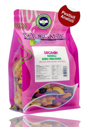 Beyorganik Sebzeli Boru Makarna %18 360 G