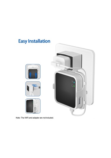 Dianziye Blink Sync Module 2 İçin Df-1005+df3040 Beyaz Tutucu, Açık Ac Çıkışında Kurulum, Matkap Gereksiz, Korumalı Yüksek Montaj Beyaz