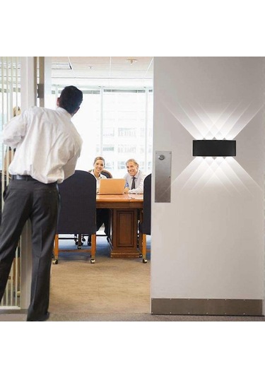 Modern Led Tavan Lambası Su Geçirmez Alüminyum Duvar Aplik Yıkayıcı Işık İç Mekan Dış Mekan Koridor Koridor Koridor 8w Siyah Çok Renkli