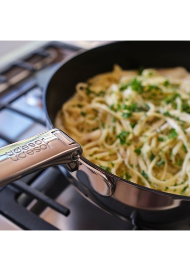 Joseph Joseph 1000019 Space 3 Katmanlı Paslanmaz Çelik Seramik Kaplama 3 Parça Kızartma Tavası Seti Inox