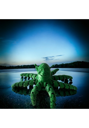 Ahtapot Shrek Figürü Yeşil Renk