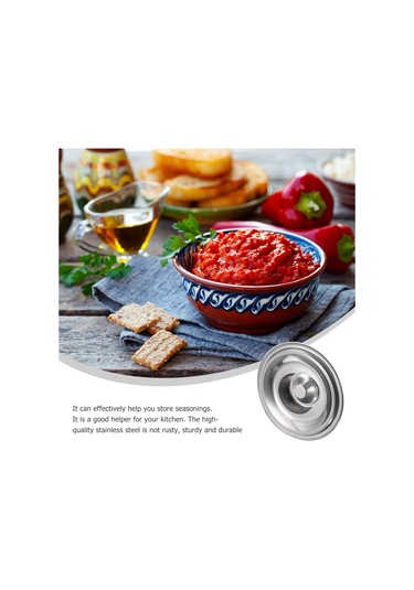 Paslanmaz Çelik Tava Kapağı Paslanmaz Çelik Kapak Kasesi- Tencereler İçin 3.9in Küçük Evrensel Kapak Granit Desen