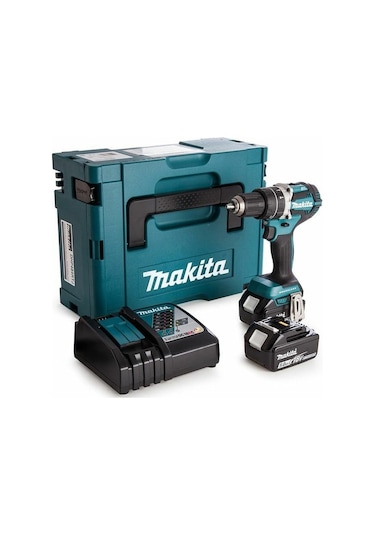 Makita DHP484RTJ 18 V 5 Ah Led Işıklı Çift Akülü Darbeli Matkap