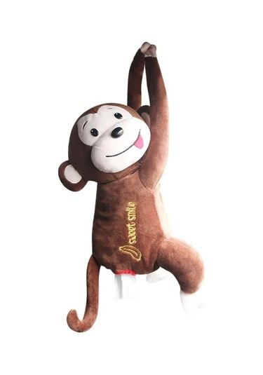 A-creative Maymun Doku Kutusu Karikatür Doku Klozet Kapağı Örtüsü Tutucu Peçete Kutusu Kağıt Depolama Araba Ev Banyo Çocuk Odası İçin Kapı Arka