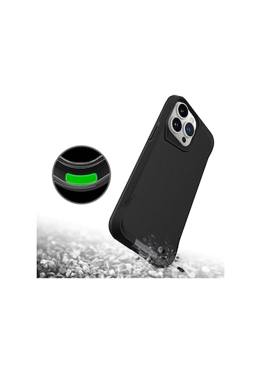 Apple iPhone 15 Pro Uyumlu Zore Aihttg Kenarlı T-max Mat Standlı Kılıf-gri Gri