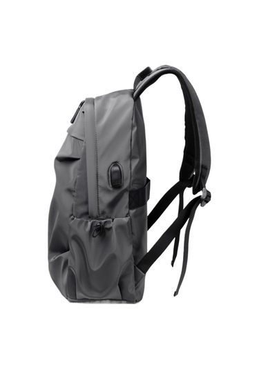 Relaxed Seyahat Sırt Çantası High-end Gündelik Su Geçirmez Öğrenci Okul Çantası Sırt Çantası - Gri