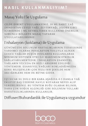 Boco Born In Cosmetics Itır + Portakal Saf Aromaterapi Uçucu Yağı 2 x 10 ML