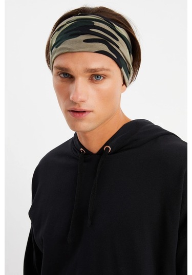 Erkek 4 Fonksiyonlu Koruyucu Pamuklu, Esnek, Terletmez, Bandana, Boyunluk, Maske - Tek Ebat / Kamuflaj Kamuflaj