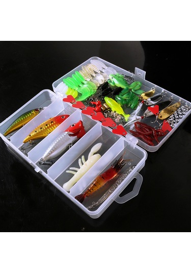 Yuntech01 78 Parça Metal Ve Plastik Olta Yemi Seti - Minnow, Popper, Spoon Yemleri İle Olta Kutusu