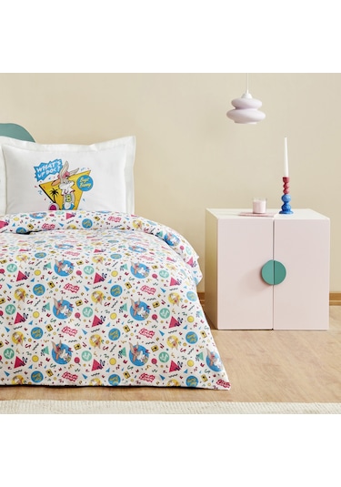 Karaca Home Looney Tunes Summer Vibes Tek Kişilik Pike Takımı Beyaz