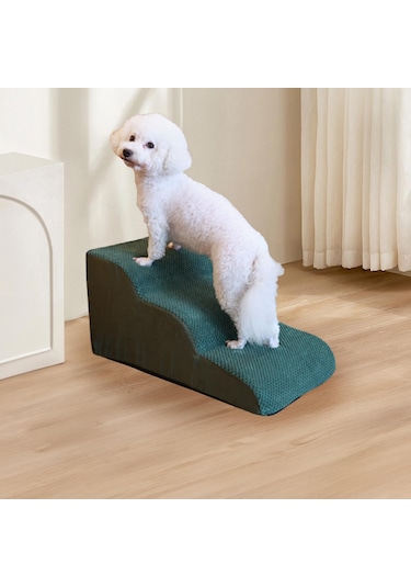 Suntek Küçük Köpekler İçin Köpek Merdivenleri Yeşil