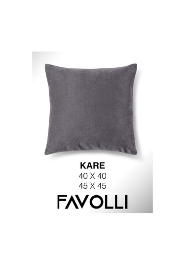 Br Favolli Kadife Dokulu Metalik Gümüş Kırlent Kılıfı Dream Serisi Punch Için Uygun Gizli Fermuar Metalik Gümüş