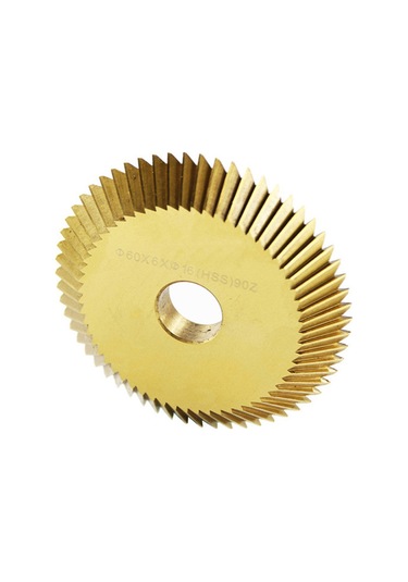 Youmex Hss Titan Kaplama Tek Yönlü Dişli Anahtar Kesim Makinesi Görüntüsü - 60mm Dış Çap, 16mm İç Çap, 6mm Kalınlık, 90 Diş, 1 Adet