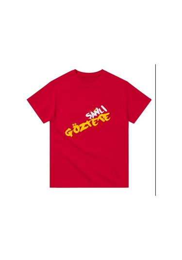 Göztepe Şanlı Kısa Kollu Bisiklet Yaka T-shirt KIrmızı