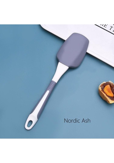 Gri Puntos Silikon Yapışmaz Kek Tereyağı Krem Spatula Yağı Ekmek Kazıyıcı Pişirme Mikser Aracı