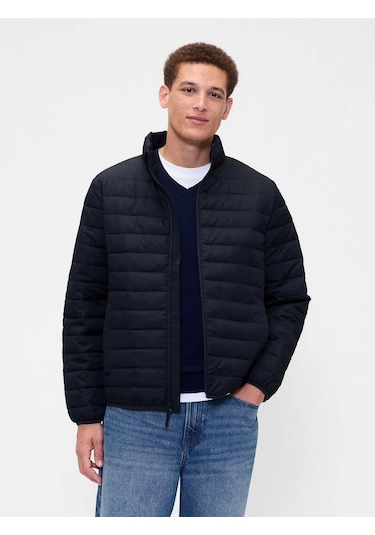 Gap 790583001 V-frch Logo Ltwt Puffer Jkt Erkek Mont Lacivert