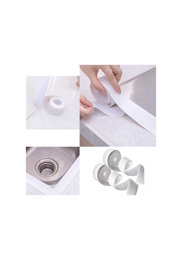 2'Li Su Sızdırmaz Banyo Mutfak Lavabo Küvet Izolasyon Şerit Bant