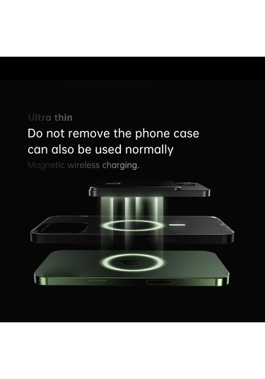 Yunboo Q9 Magsafe Kablosuz Şarj Cihazı: Pd20w Hızlı Şarj, 5000mah Ultra İnce Taşınabilir Güç Bankası, Mor