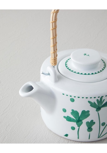 English Home Mintopia Porselen Demlik 850 Ml Beyaz - Yeşil Beyaz - Yeşil